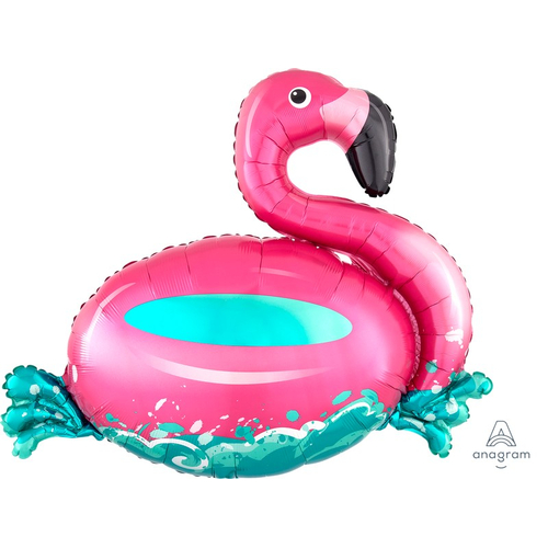 76cm SuperShape Floating Flamingo Foil Balloon #4037117 - Each (pkgd.)