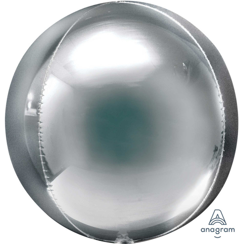 Orbz Jumbo XL Silver Foil Balloon 53cm #4039101 - Pack of 3 (Pkgd.)
