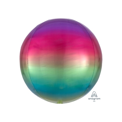 Ombre Orbz Rainbow Foil Balloon 40cm #4039850 - Each (Pkgd.)