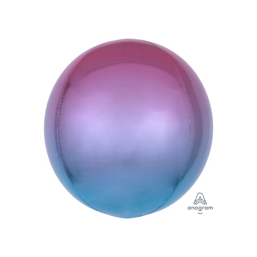 Ombre Orbz Purple & Blue Foil Balloon 40cm #4039852 - Each (Pkgd.) TEMPORARILY UNAVAILABLE