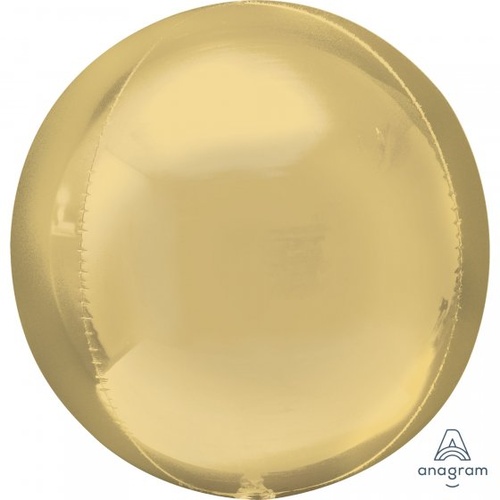 Orbz White Gold Foil Balloon 40cm #4041869 - Each (Pkgd.) TEMPORARILY UNAVAILABLE