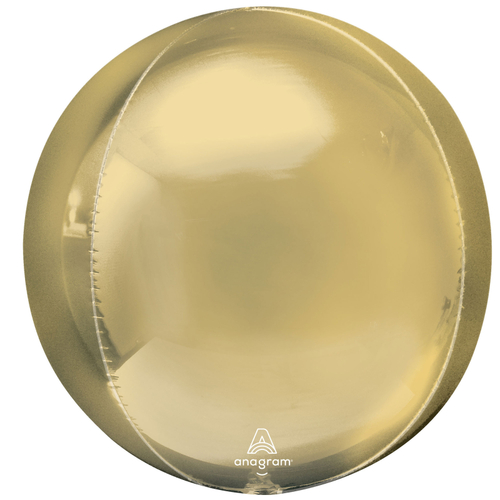 Orbz Jumbo XL White Gold Foil Balloon 53cm #4044916 - Pack of 3 (Pkgd.)