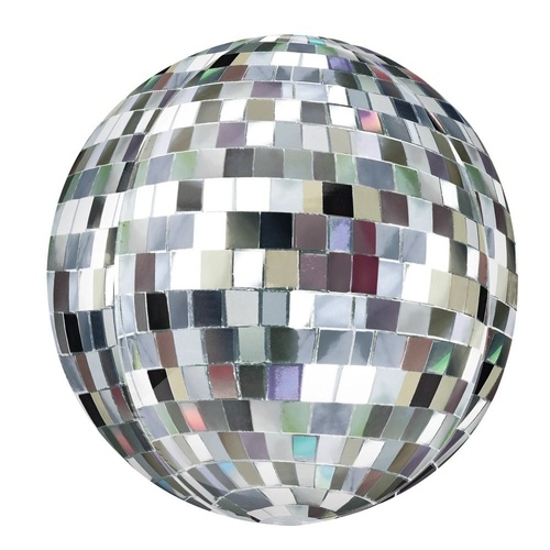 Orbz Disco Ball Foil Balloon 40cm #4047415 - Each (Pkgd.) COMING SOON