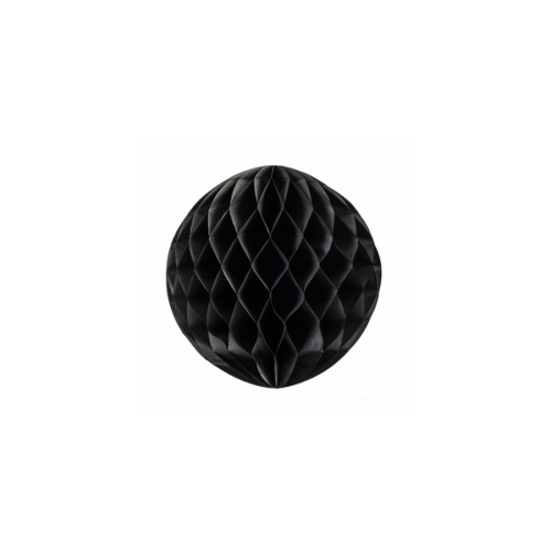 Paper Party Honeycomb Ball Black 25cm #405209BLK - Each (Pkgd.)