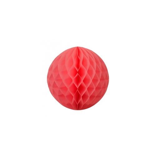Paper Party Honeycomb Ball Coral 25cm #405209CO - Each (Pkgd.)
