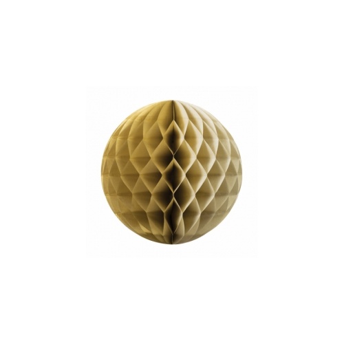 Paper Party Honeycomb Ball Metallic Gold 25cm #405209G - Each (Pkgd.) 