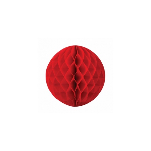 Paper Party Honeycomb Ball Apple Red 25cm #405209R - Each (Pkgd.) 
