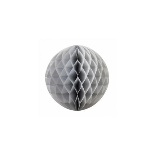 Paper Party Honeycomb Ball Metallic Silver 25cm #405209S - Each (Pkgd.)