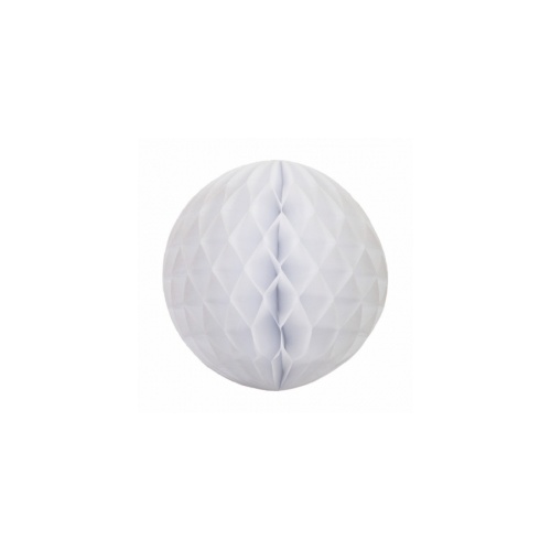 Paper Party Honeycomb Ball White 25cm #405209WH - Each (Pkgd.)