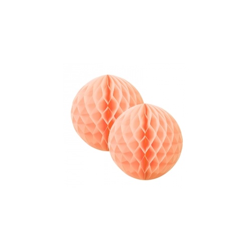 Paper Party Honeycomb Ball Peach 15cm #405212PH - 2Pk (Pkgd.)