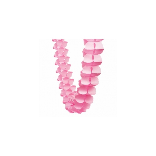Paper Party Honeycomb Garland Classic Pink 4m #405215CP - Each (Pkgd.)