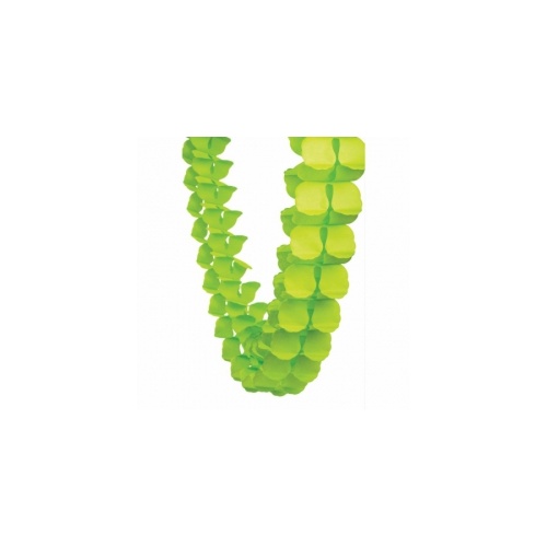 Paper Party Honeycomb Garland Lime Green 4m #405215LG - Each (Pkgd.) 