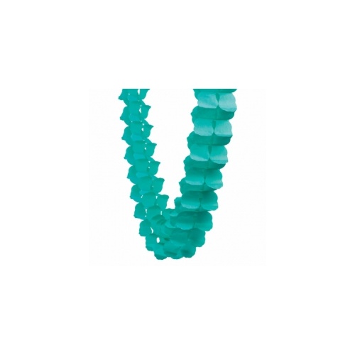 Paper Party Honeycomb Garland Classic Turquoise 4m #405215T - Each (Pkgd.)
