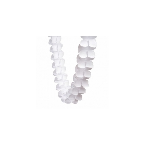 Paper Party Honeycomb Garland White 4m #405215WH - Each (Pkgd.) TEMPORARILY UNAVAILABLE