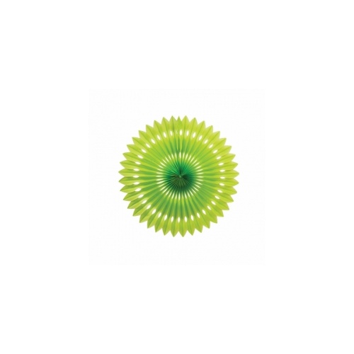 Paper Party Hanging Fan Lime Green 40cm #405216LG - Each (Pkgd.) 