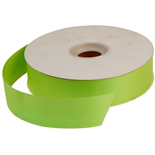 Ribbon Tear Satin Lime Green 100Y long x 31mm wide #405415LGP - Each TEMPORARILY UNAVAILABLE
