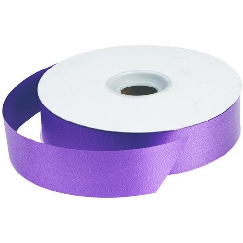 Ribbon Tear Satin Purple 100Y long x 31mm wide #405415PUP - Each