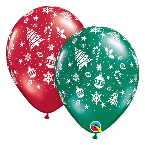 28cm Round Emerald & Ruby Christmas Trimmings-A-Round #4055925 - Pack of 25