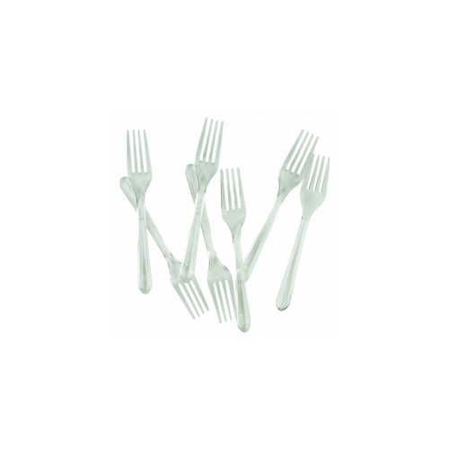 Fork Plastic Clear #406014CLP - 20Pk (Pkgd.) 