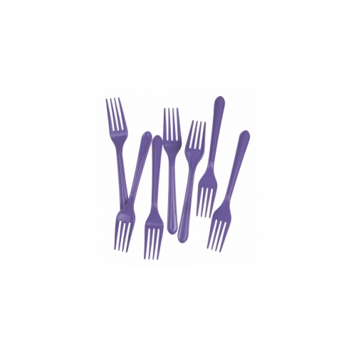 Fork Plastic Lilac #406014LIP - 20Pk (Pkgd.) 