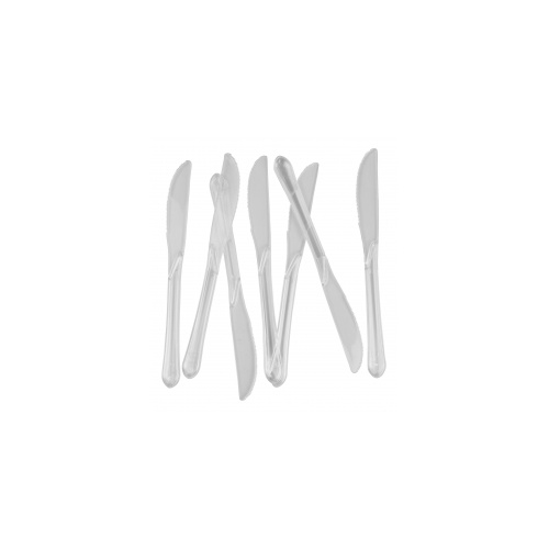 Knife Plastic Clear #406015CLP - 20Pk (Pkgd.)