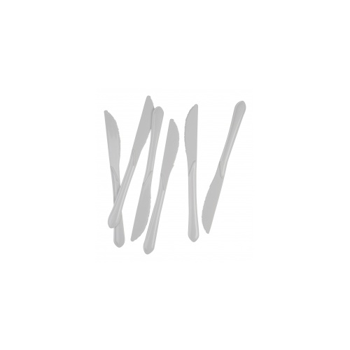 Knife Plastic White #406015WHP - 20Pk (Pkgd.)