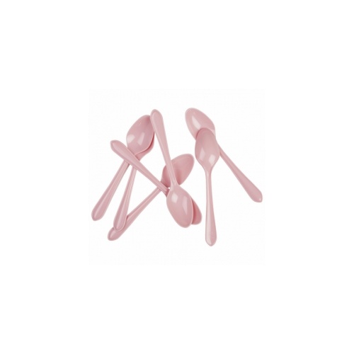 Dessert Spoon Plastic Classic Pink #406016CPP - 20Pk (Pkgd.)  