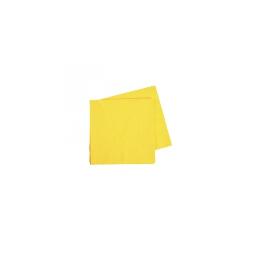 Cocktail Napkin Canary Yellow 250mm #406070CYP - 20Pk (Pkgd.) 