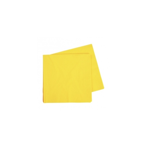 Lunch Napkin Canary Yellow 330mm #406072CYP - 20Pk (Pkgd.) TEMPORARILY UNAVAILABLE