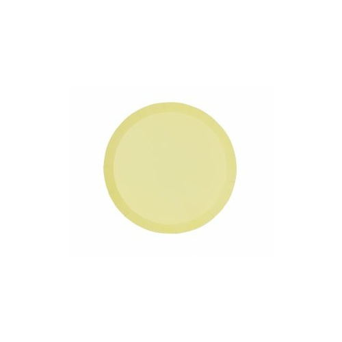 Paper Party Round Snack Plate Pastel Yellow 17.5cm #406100PYP - 10Pk (Pkgd.)
