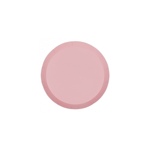 Paper Party Round Dinner Plate Classic Pink 22.5cm #406110CPP - 10Pk (Pkgd.) 