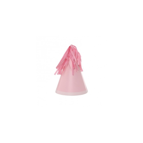 Paper Party Hat with Tassel Topper Classic Pink #406150CPP - 10Pk (Pkgd.) 