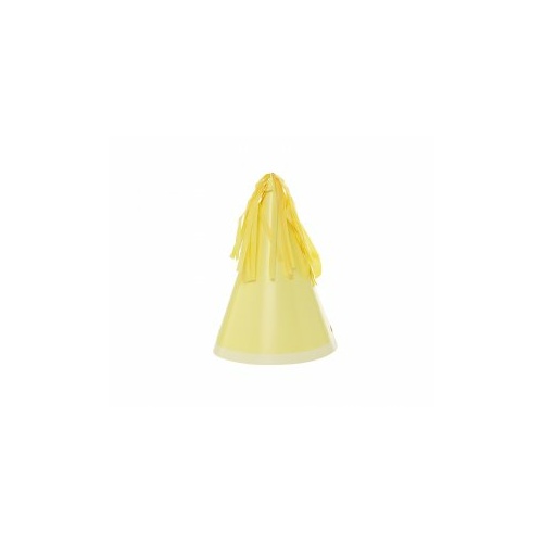 Paper Party Hat with Tassel Topper Pastel Yellow #406150PYP - 10Pk (Pkgd.) 