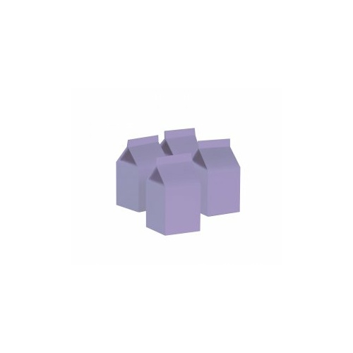 Paper Party Milk Box Pastel Lilac #406220PLIP - 10Pk (Pkgd.)