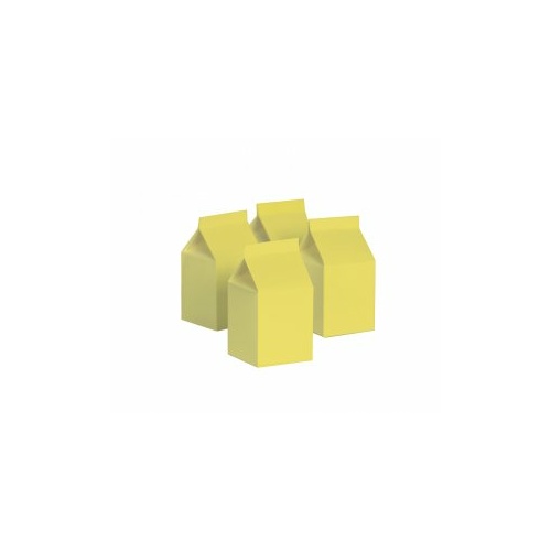 Paper Party Milk Box Pastel Yellow #406220PYP - 10Pk (Pkgd.)