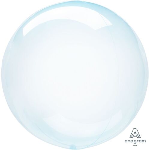 Clearz Crystal Blue Round Balloon 45cm #4082847 - Each (Pkgd.) TEMPORARILY UNAVAILABLE