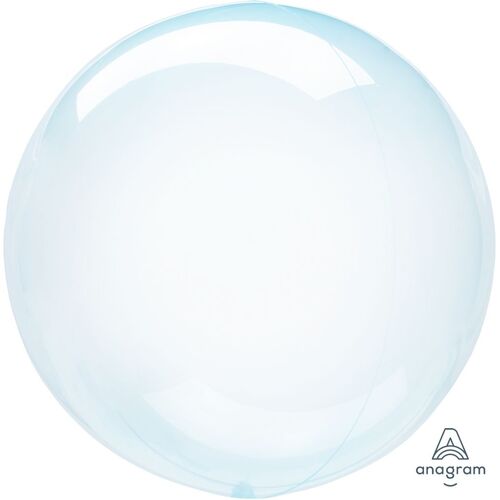 Clearz Crystal Blue Round Balloon 45cm #4082847 - Each (Pkgd.)