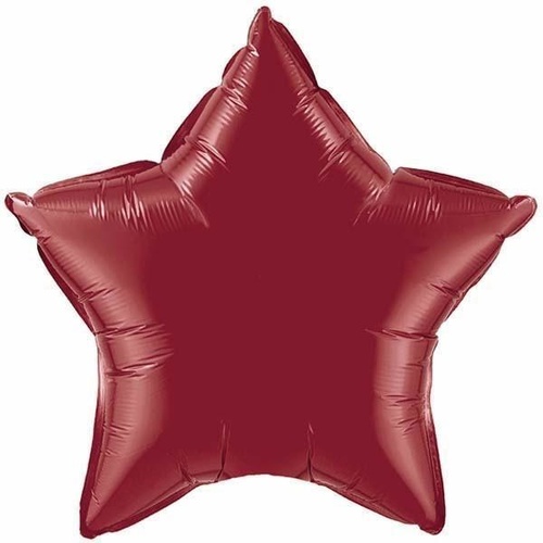 50cm Star Foil Burgundy Plain Foil #41533 - Each (Unpkgd.) 