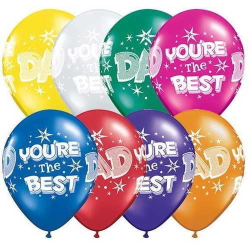 28cm Round Jewel Assorted Dad You're The Best Starbursts #41539 - Pack of 50 TEMPORARILY UNAVAILABLE