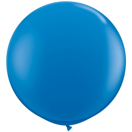 90cm Round Dark Blue Qualatex Plain Latex #41996 - Pack of 2 