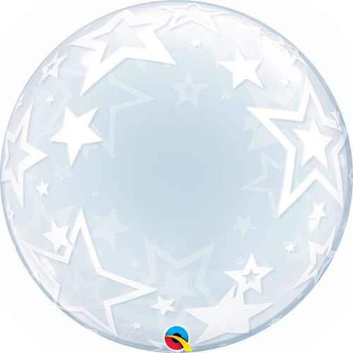60cm Deco Bubble Stylish Stars #42671 - Each TEMPORARILY UNAVAILABLE