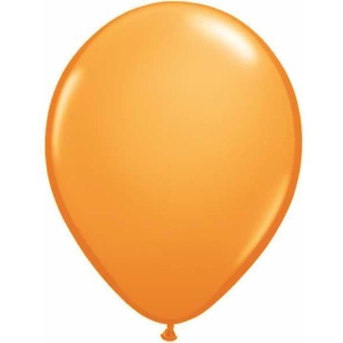 12cm Round Orange Qualatex Plain Latex #43570 - Pack of 100 TEMPORARILY UNAVAILABLE