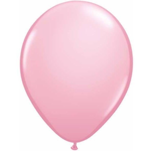 12cm Round Pink Qualatex Plain Latex #43575 - Pack of 100 