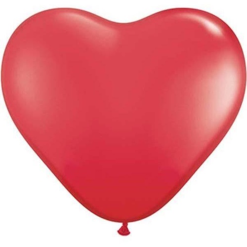 15cm Heart Red Qualatex Plain Latex #43645 - Pack of 100  TEMPORARILY UNAVAILABLE