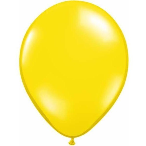 28cm Round Jewel Citrine Yellow Qualatex Plain Latex #43740 - Pack of 100