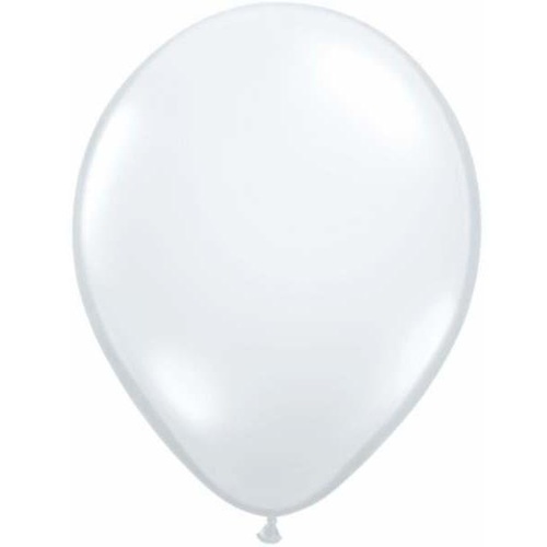 28cm Round Jewel Diamond Clear Qualatex Plain Latex #43741 - Pack of 100 