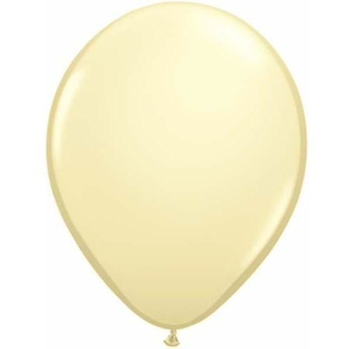 28cm Round Ivory Silk Qualatex Plain Latex #43751 - Pack of 100 
