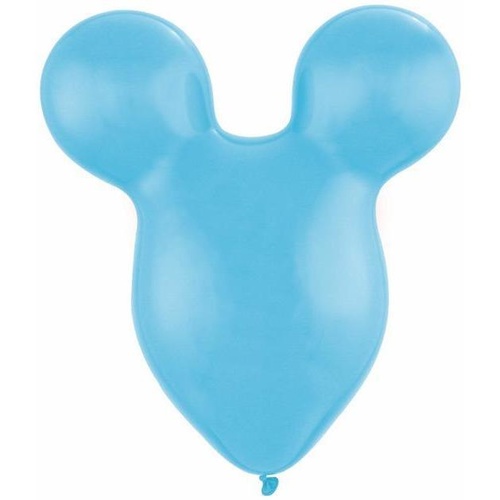 38cm Mousehead Pale Blue Qualatex Plain Latex #43849 - Pack of 50 SPECIAL ORDER ITEM