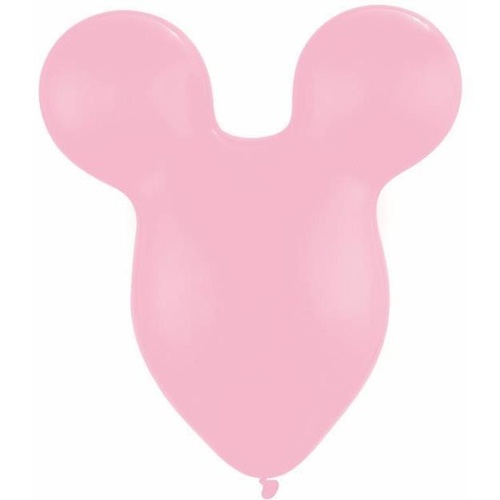 38cm Mousehead Pink Qualatex Plain Latex #43851 - Pack of 50 SPECIAL ORDER ITEM