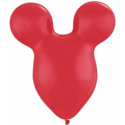 DISCONTINUED 38cm Mousehead Ruby Red Qualatex Plain Latex #43854 - Pack of 50 